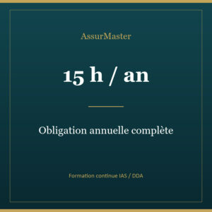 AssurMaster — Formation continue IAS / DDA (15h/an)